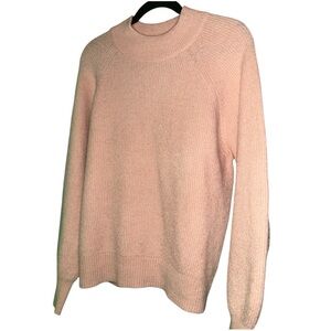 Women's Pink Knit Sweater Cozy Pullover GAP